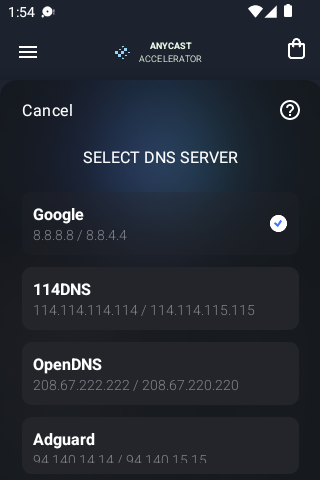 anycast加速器iosandroid下载效果预览图